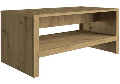 Málta ST dohányzóasztal, fehér / artisan tölgy