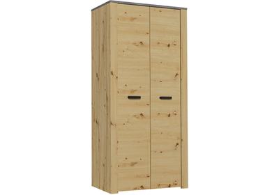 XL S2D 2 ajtós szekrény, szürke / artisan tölgy
