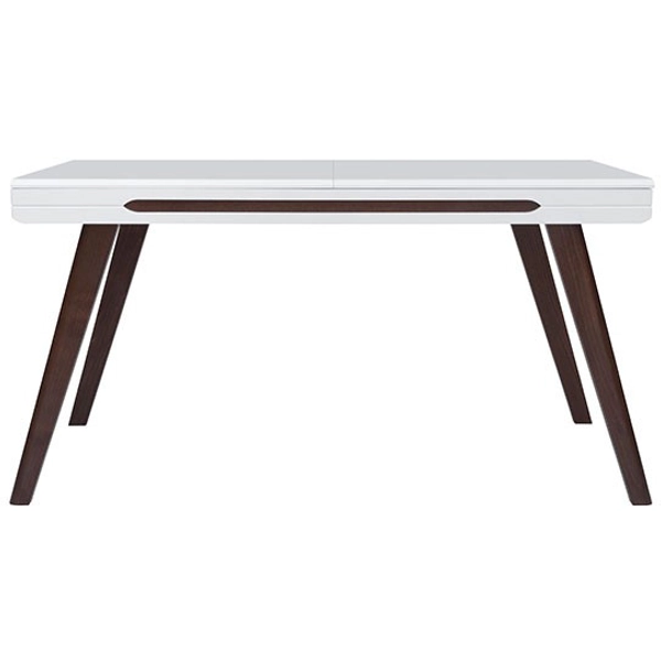 ULTRA bővíthető étkezőasztal fehér/barna wenge színben