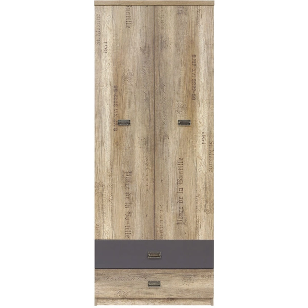 MALCOLM akasztós szekrény 2 ajtóval és 2 fiókkal