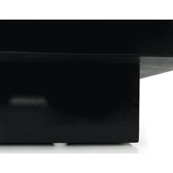 Forgó kisasztal, fekete magasfényű HG, SONIC
