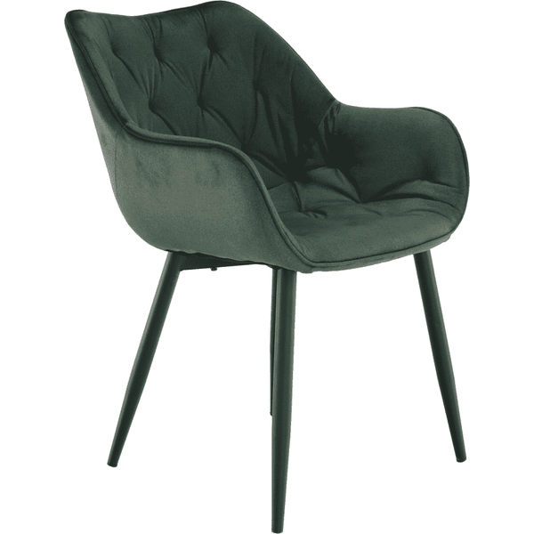 Dizájnos fotel, zöld Velvet anyag, FEDRIS