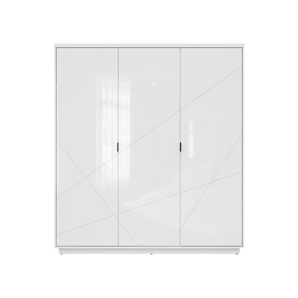 FORN Akasztós szekrény 3 ajtóval Fényes fehér