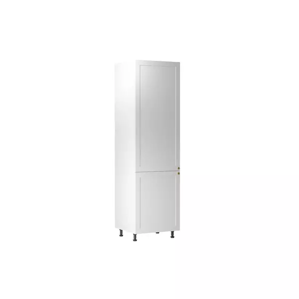 Linea White D60R-P-L alsó konyhaszekrény, fehér / arany