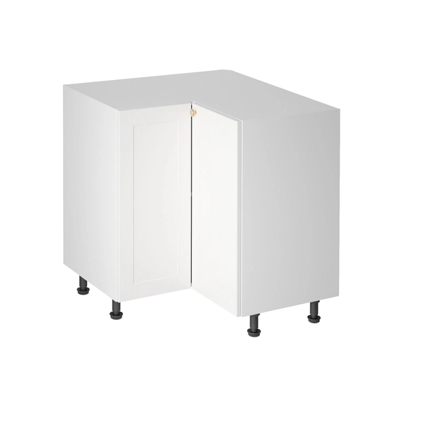 Linea White D90n alsó konyhaszekrény, fehér / arany
