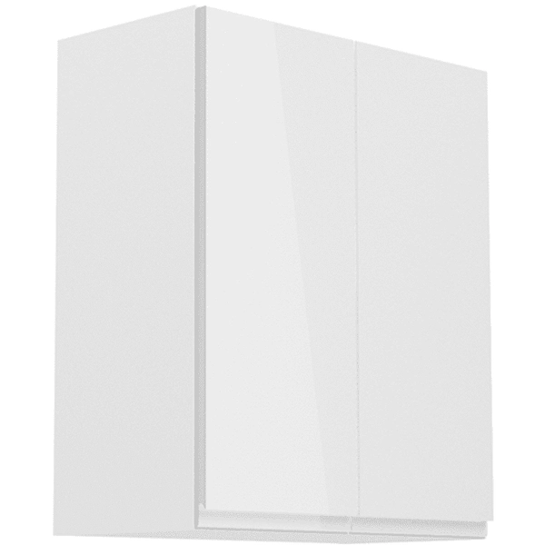 Felső szekrény, fehér/fehér extra magasfényű, AURORA G602F
