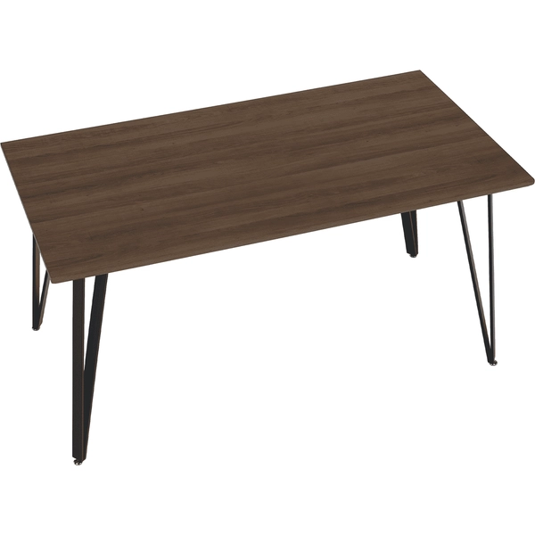 Étkezőasztal, tölgy/fekete, 150x80 cm, FRIADO
