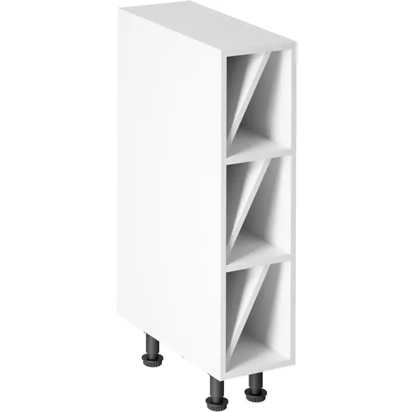 Linea Grey D20W alsó konyhaszekrény, szürke / fehér