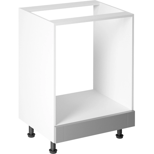 Linea Grey D60ZK alsó konyhaszekrény, szürke / fehér