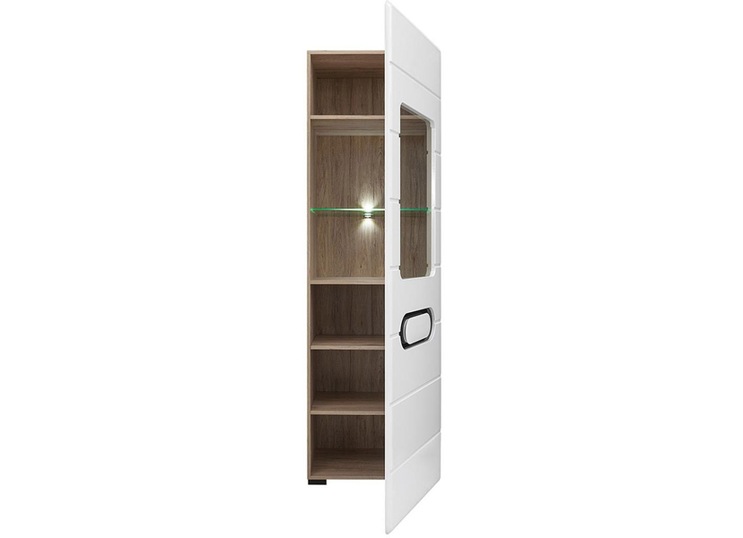 BYRON vitrin 1 ajtóval, beépített világítással