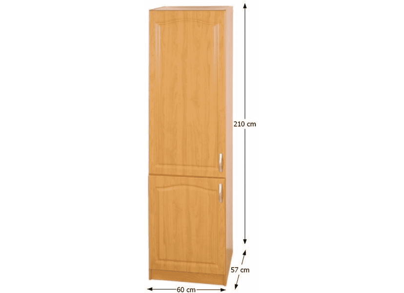 Hűtőgép szekrény elem, éger, balos, LORA MDF NEW KLASIK S60LO