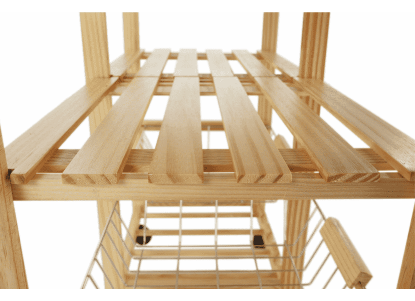 Zsúrasztal, természetes, LUMBER
