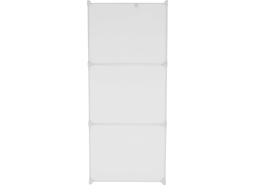 Praktikus moduláris szekrény, fehér/mintás, ZERUS  KÉSZLETKISÖPRÉS