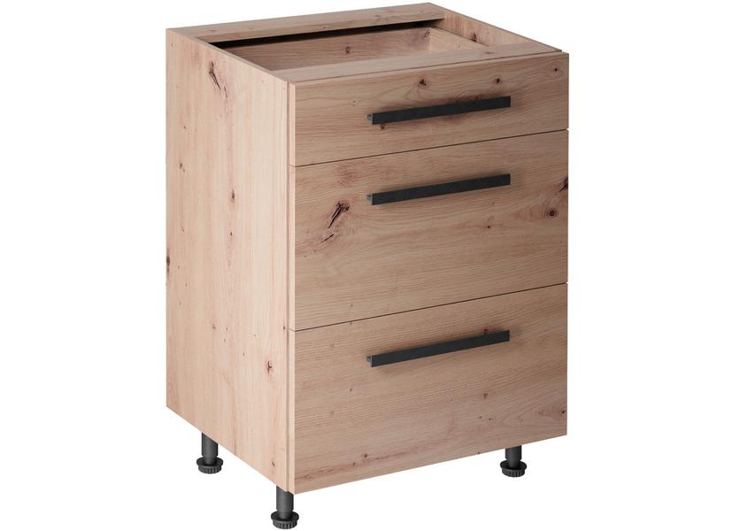 Langen D60S3-PU alsó konyhaszekrény, artisan tölgy