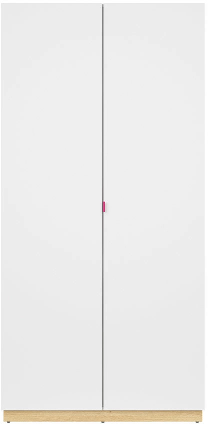 Princeton gardróbszekrény 2 ajtóval, rózsaszín