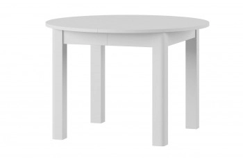 Uran 1 kinyitható kör alakú étkezőasztal matt fehér