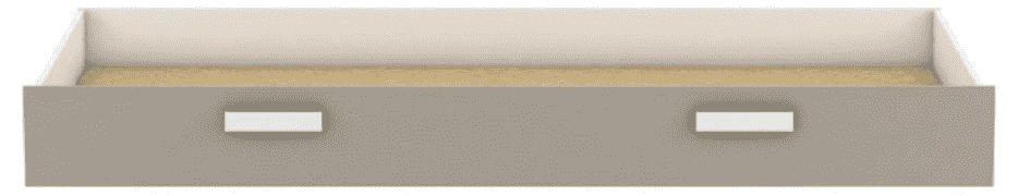 Ágy alatti tároló, fehér/szürke-barna taupe, TIDY