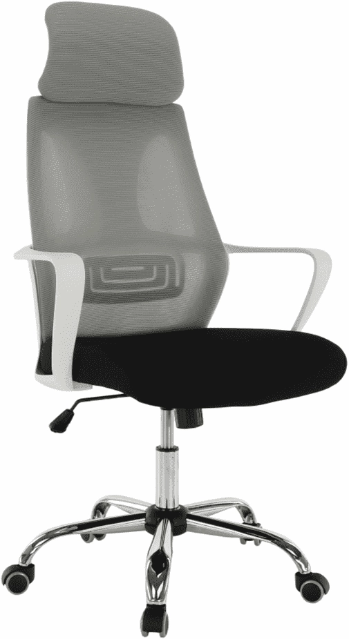 Irodai szék, szürke/fekete/fehér, TAXIS