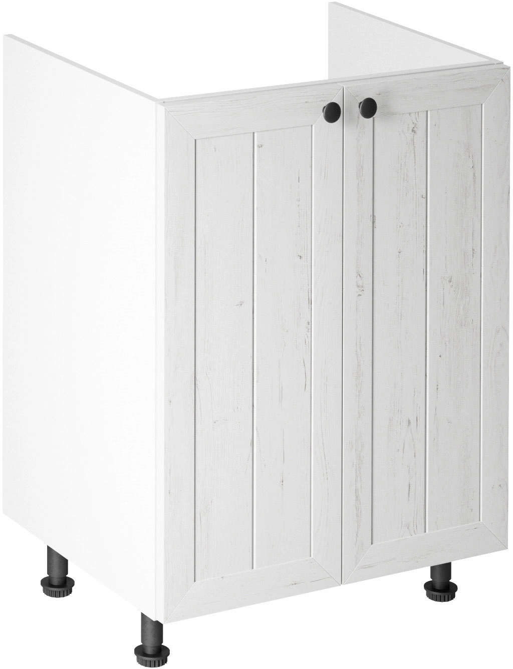 Provence D60-Z alsó konyhaszekrény, mosogatós, Andersen fenyő / fehér