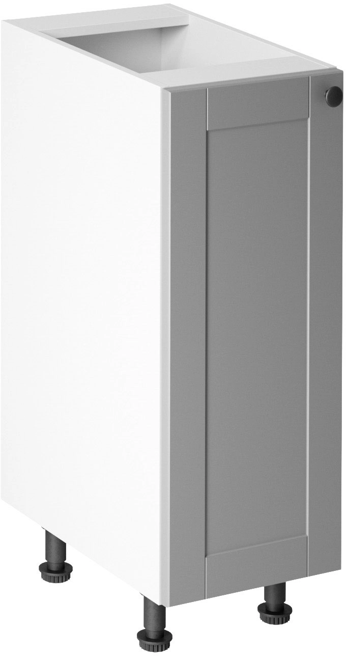Linea Grey D30 alsó konyhaszekrény, szürke / fehér