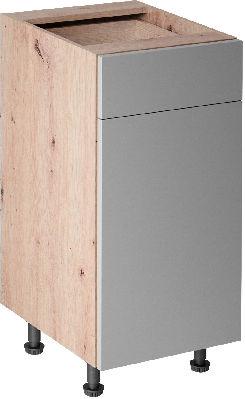 Langen D40S1-PO alsó konyhaszekrény, bézs / artisan tölgy