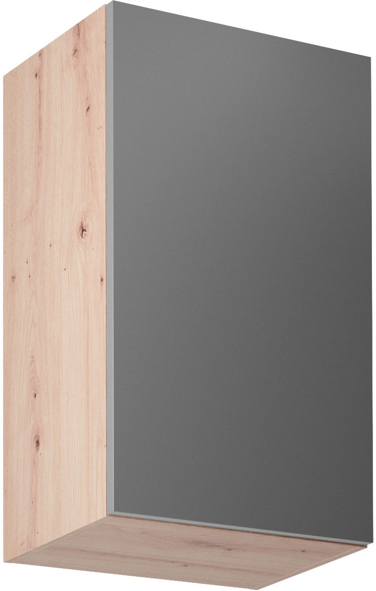 Langen G45 felső konyhaszekrény, szürke / artisan tölgy
